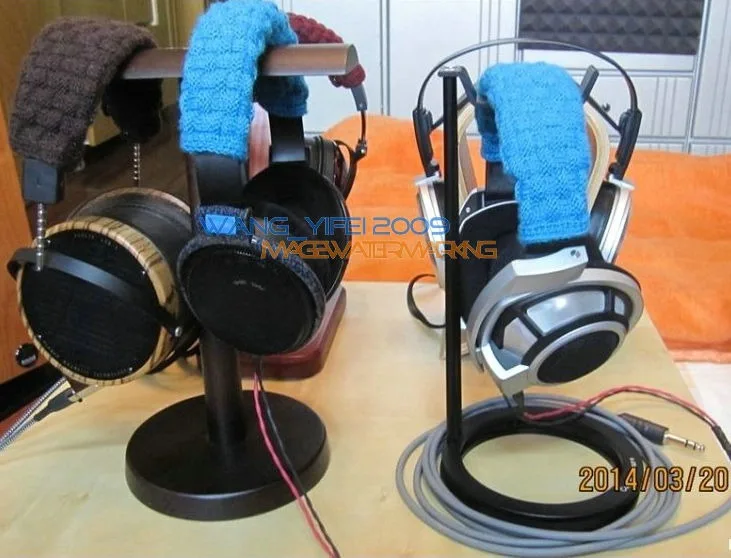 Повязка на голову ExtraFine из чистой шерсти мериноса подушка для наушников Sennheiser HD700