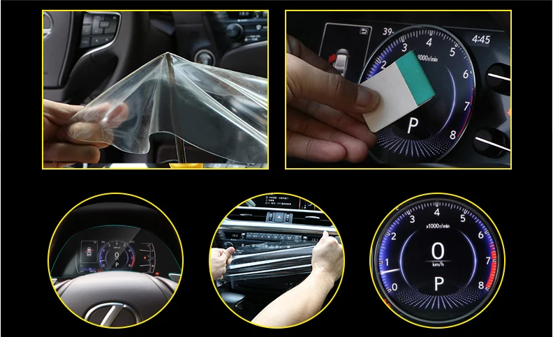 Lsrtw2017 ТПУ приборной панели автомобиля Экран Защитная пленка для Lexus Es200 Es260 Es300h Es350 F Sport аксессуары