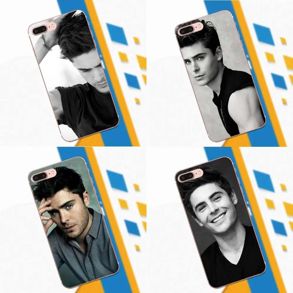 

Ultra Thin Famous Star Pop Actor Zac Efron For iPhone 4 4S 5 5C SE 6 6S 7 8 Plus X For Sony Z Z1 Z2 Z3 Z5 compact M2 M4 M5 T3 XA