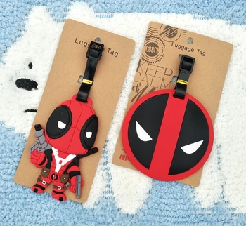 

IVYYE Deadpool Anime Travel Accessories Luggage Tag Suitcase ID Address Portable Tags Holder Baggage Labels New