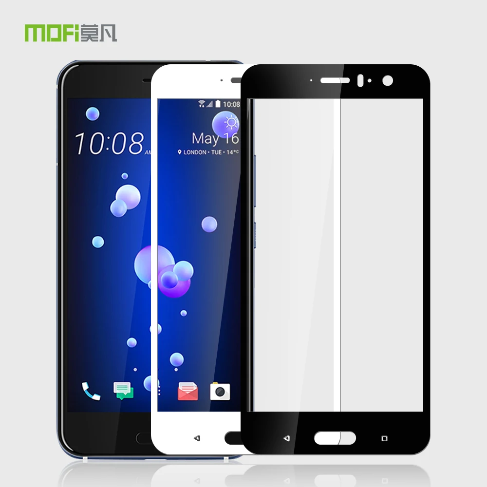 

For HTC U11 Glass Tempered Original MOFi Full Cover Protective Film for htc U11 Screen Protector for U 11 Tempered Glass Film