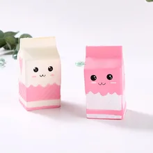 2018 kawaii Squishy milk box bag bottle can Squeeze Fun Soft Slow Rising Stress Reliever Jumbo