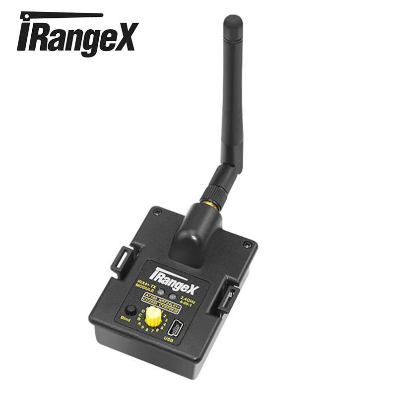 

iRangeX IRX4 Plus 2.4G CC2500 NRF24L01 A7105 CYRF6936 4 IN 1 Multiprotocol STM32 TX Transmitter Module W/Case for RC Aircraft
