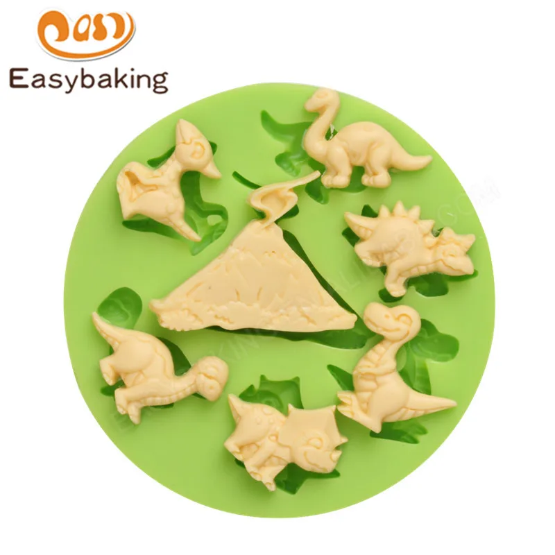 ES-0059 Dinosaur Series Silicone Molds Fondant Mould for cake decorating