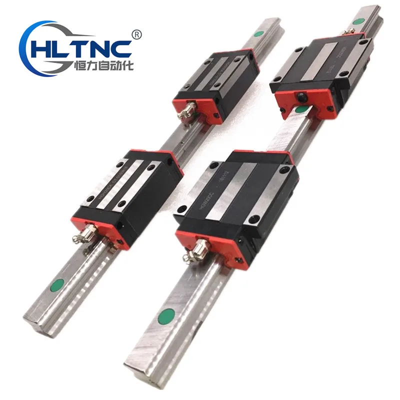 Размер HIWIN Линейная направляющая HGR15 с 4 шт линейных блоков каретки HGH15CA или HGW15CA hgh15 для 3040 частей CNC