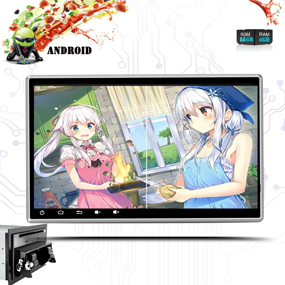 Excellent 10.1" screen Octa core 2 din android 9.0 universal Car Radio DVD For Nissan paladin Frontier Pathfinder patrol In dash Car Pc 2