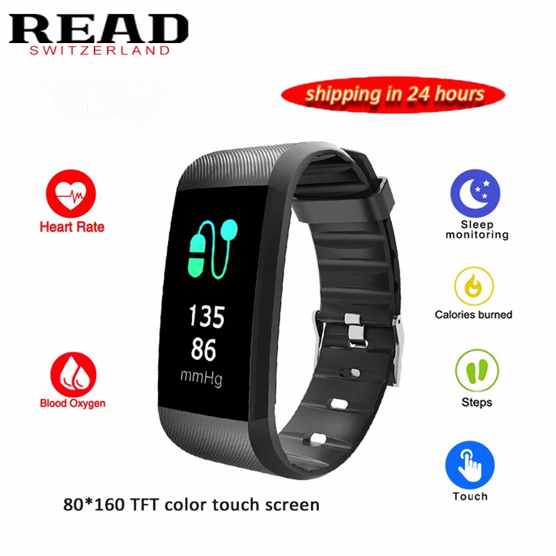 

READ R11 Smart Bracelet Waterproof 24 hours Heart Rate Monitor Fitness Tracker Bluetooth Smart Wrist Watch for Sports PK TEZER