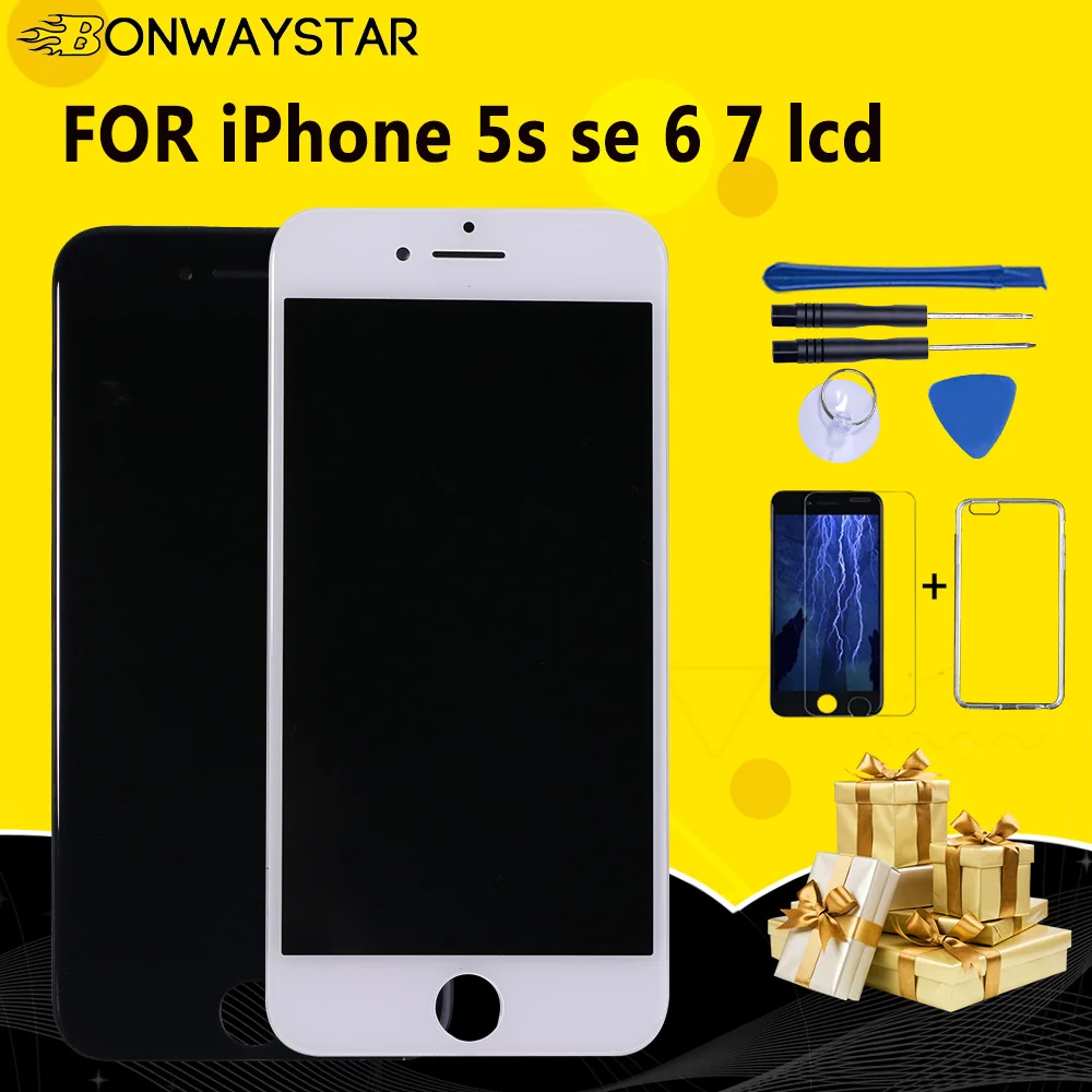 ЖК-экран с дигитайзером для iPhone 6 7 SE 100% испытано без битых пикселей | Мобильные