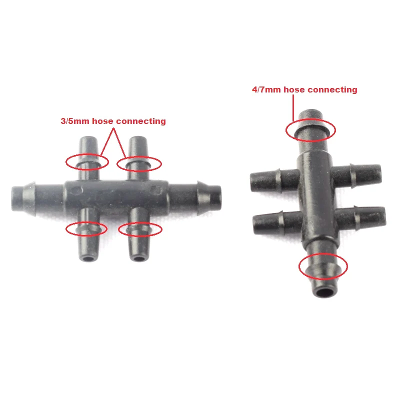 50/100 шт. соединители для садового шланга 4 5 мм|barb connector|connector 4/7mmirrigation connector |