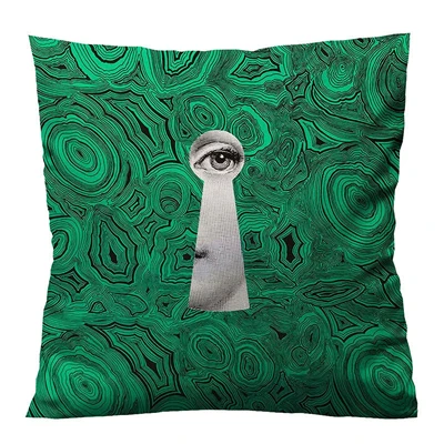 FORNASETTI Малахитовый чехол для подушки, декоративный чехол для подушки, чехол для подушки, лучший подарок - Цвет: 1