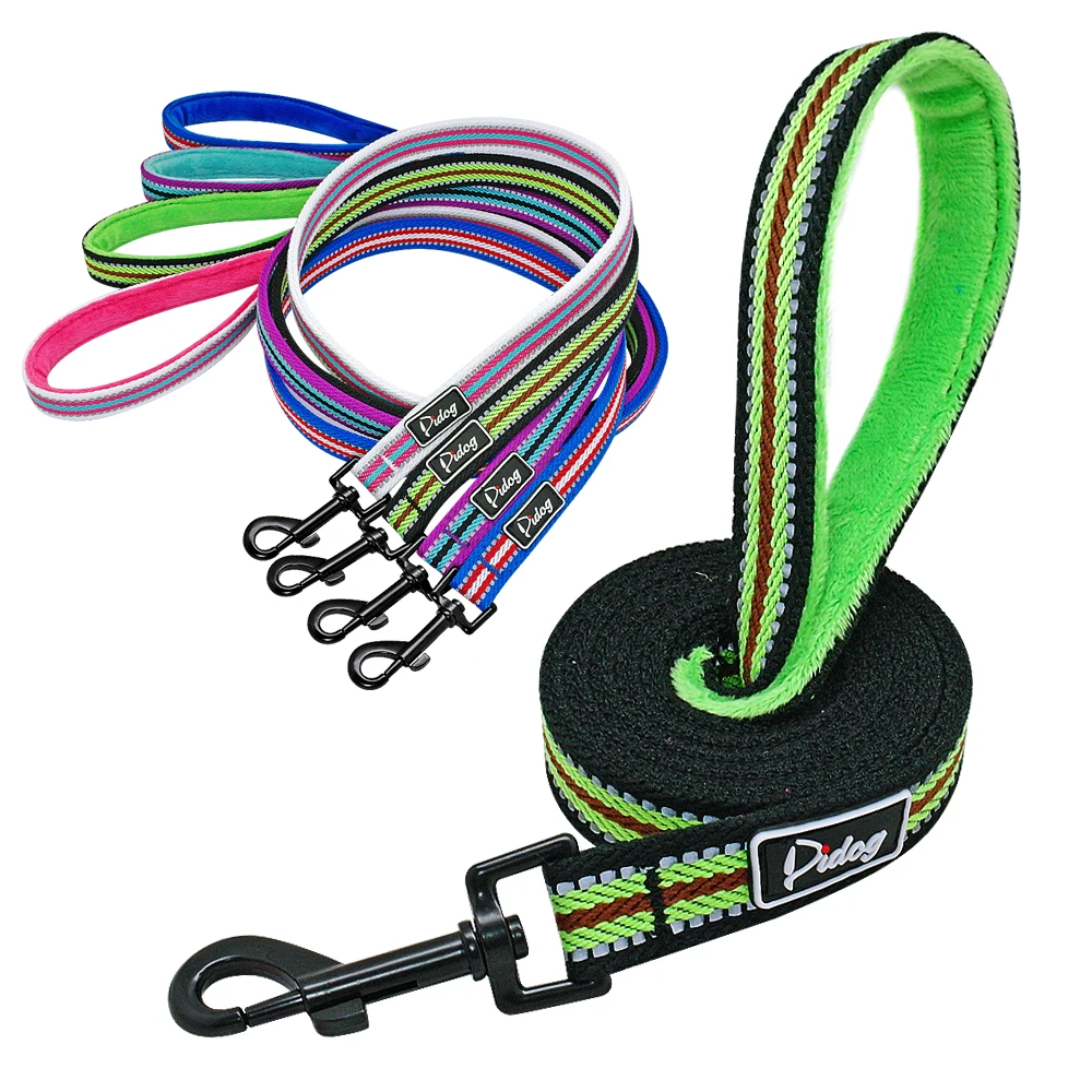 

4ft Dog Leash Padded Reflective Pet Leash Duranbel Dogs Leash Nylon Rope Pet Puppy Walking Training Leads For Pitbull