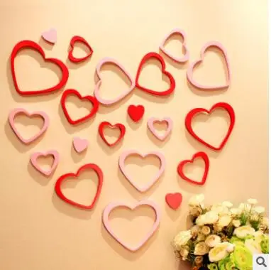 Cheap 5Pcs/Set Removable Diy Dining Room Wall Stick Romantic Heart Shape 3d Wall Art Pegatinas De Parede Love Heart Wall Sticker Decal Cheap 5Pcs/Set Removable Diy Dining Room Wall Stick Romantic Heart Shape 3d Wall Art Pegatinas De Parede Love Heart Wall Sticker Decal