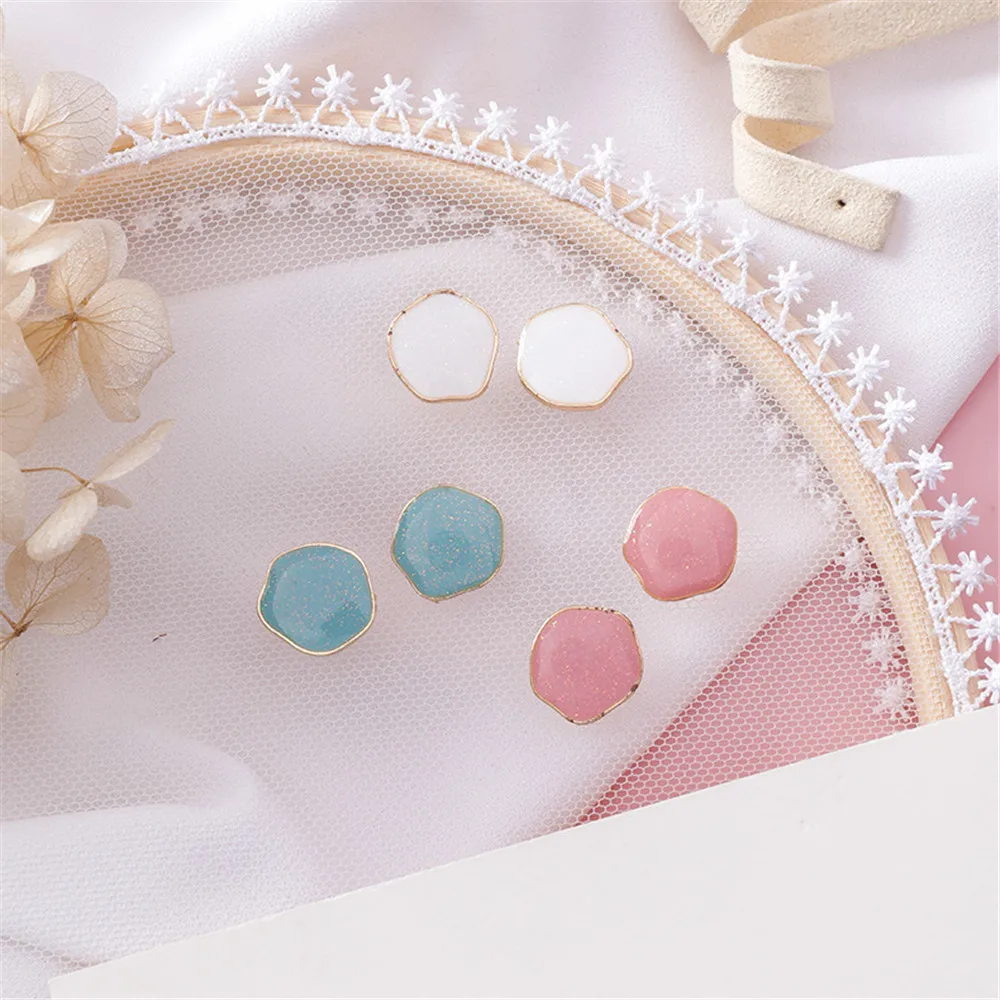 

Korean Geometric Irregular Vintage INS Simple Acrylic 2019 Summer Woman Girl Stud Earrings Fashion Jewelry Holiday-MSE