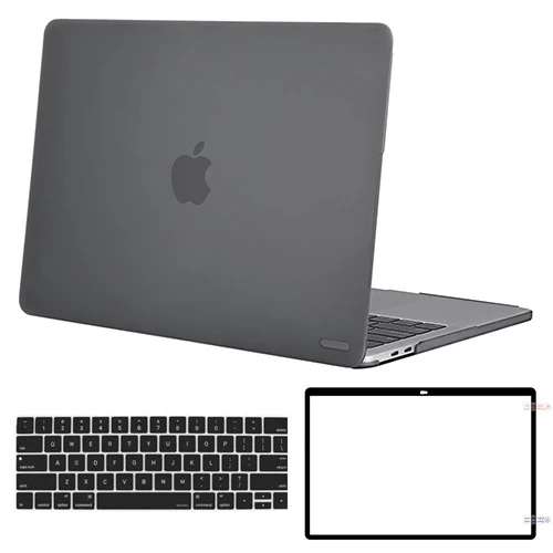 Чехол Mosiso для Macbook Pro 13 15 Touch Bar retina Mac Pro Чехол аксессуары+ силиконовый чехол для клавиатуры - Цвет: Gray