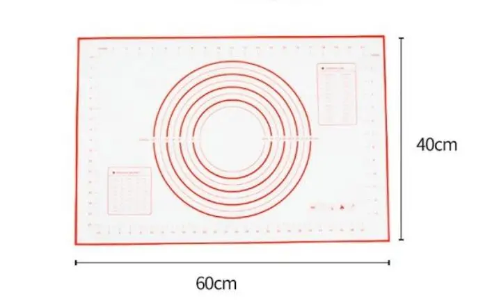 Прямая поставка 60*40 см антипригарное силиконовые коврик для выпекания разминка коврик для теста коврик для выпечки жаропрочный вкладыш колодки кухонные инструменты