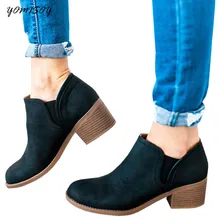 

YOMISOY Ankle Boots for Women Solid Botines Fashion Lady Botas Mujer Casual Shoes Woman Autumn Zapatos Mujer Designer Boot