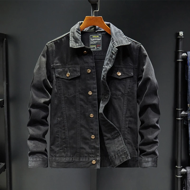 DIMUSI رجل الدنيم سترة الربيع الخريف الأزياء العصرية ممزق الدينيم سترة رجل الجينز سترة أبلى الذكور كاوبوي معاطف الملابس