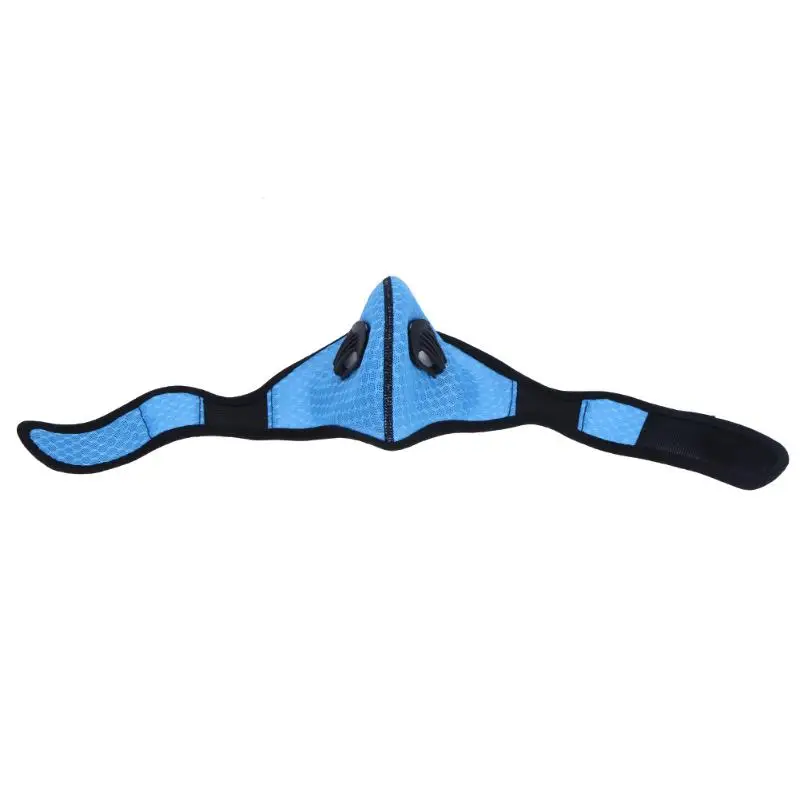 StyleA BLUE Зимняя дышащая сетчатая велосипедная маска от пыли и смога, ветрозащитная Защитная нейлоновая сетка для велосипеда MTB, велосипедная полумаска для лица ciclismo bicicleta - Цвет: StyleA BLUE