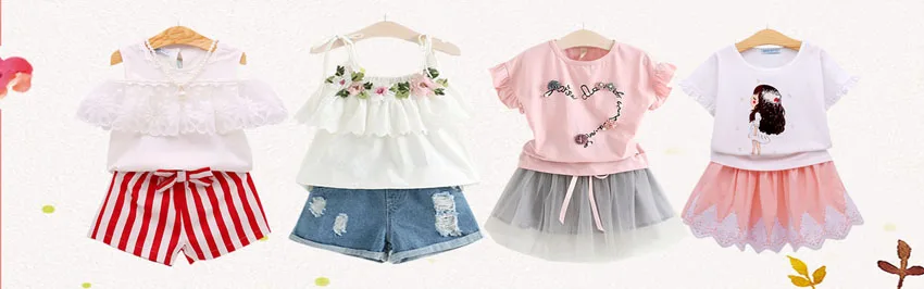 Sodawn Summer Brand Fashion Girls Clothes Cartoon Rabbit T-shirt+ Mesh Dress 2pcs Cute Children Clohting Baby Clothing