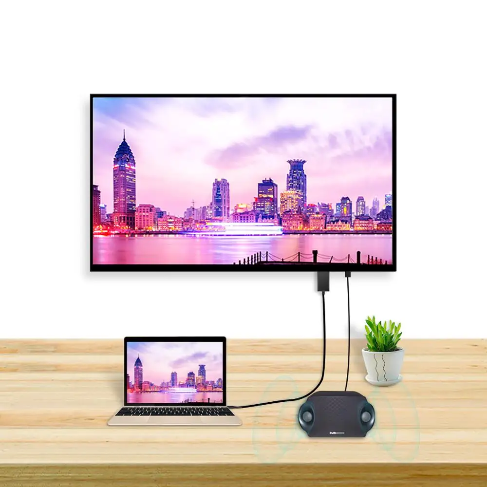 Рок USB type C к HDMI кабель конвертер реальный 4 ТВ 180 см адаптер концентратор для Macbook