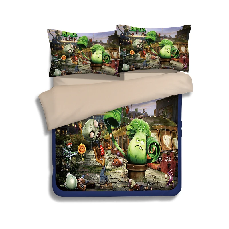 3D комплект постельного белья с принтом Plants vs Zombies домашний текстиль изображением