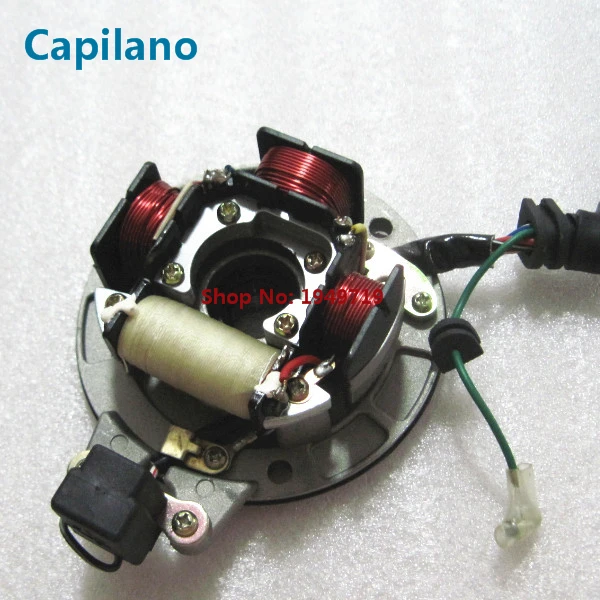 motorcycle CT100 BM100 inner rotor kit ignition stator magneto coil with plate for bajaj 100cc CT BM 100 spare parts in 4 pole AliExpress