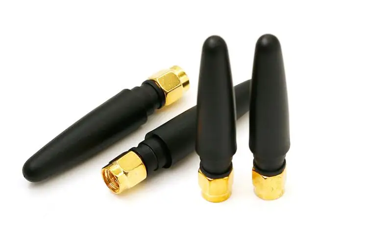 

2pcs LoRa 433MHz wireless module SMA male needle 3dbi high gain small pepper glue stick 5cm length antenna