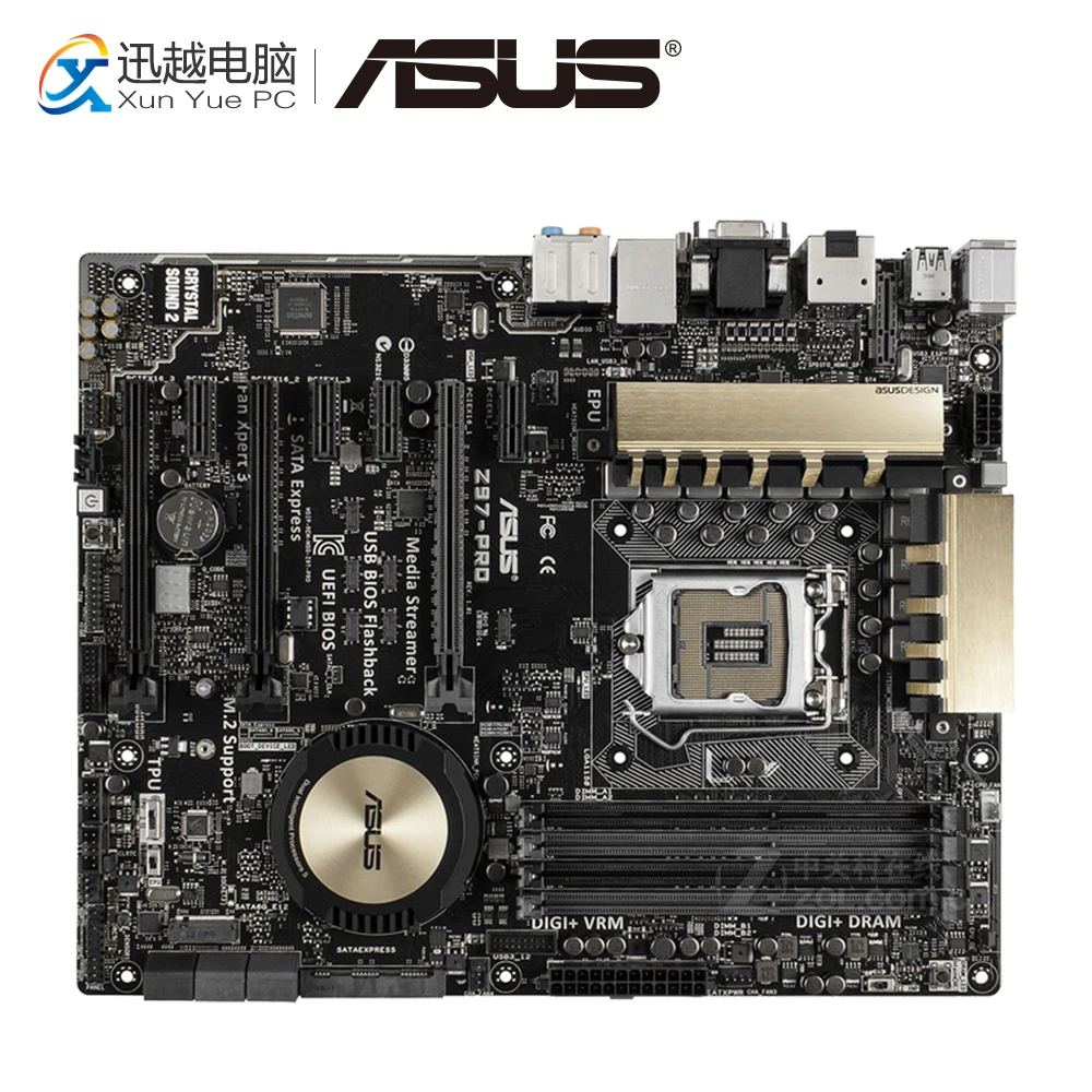 

Asus Z97-PRO Desktop Motherboard Z97 Socket LGA 1150 i7 i5 i3 DDR3 32G SATA3 USB3.0 ATX
