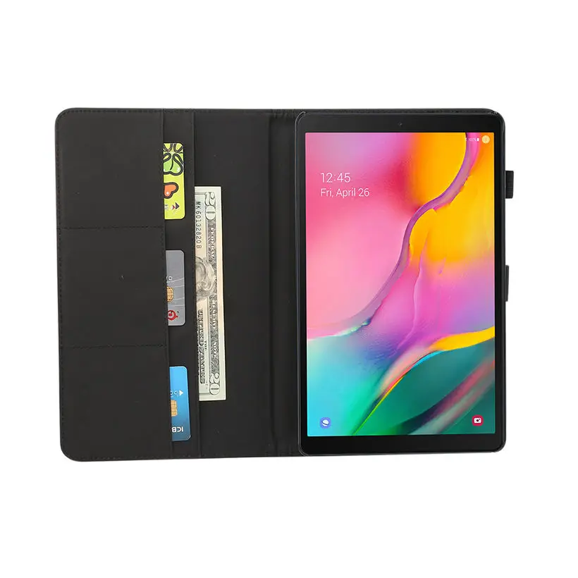 Роскошный чехол для Samsung Galaxy Tab A 10 1 2019 дюйма T510 T515 искусственная кожа подставка