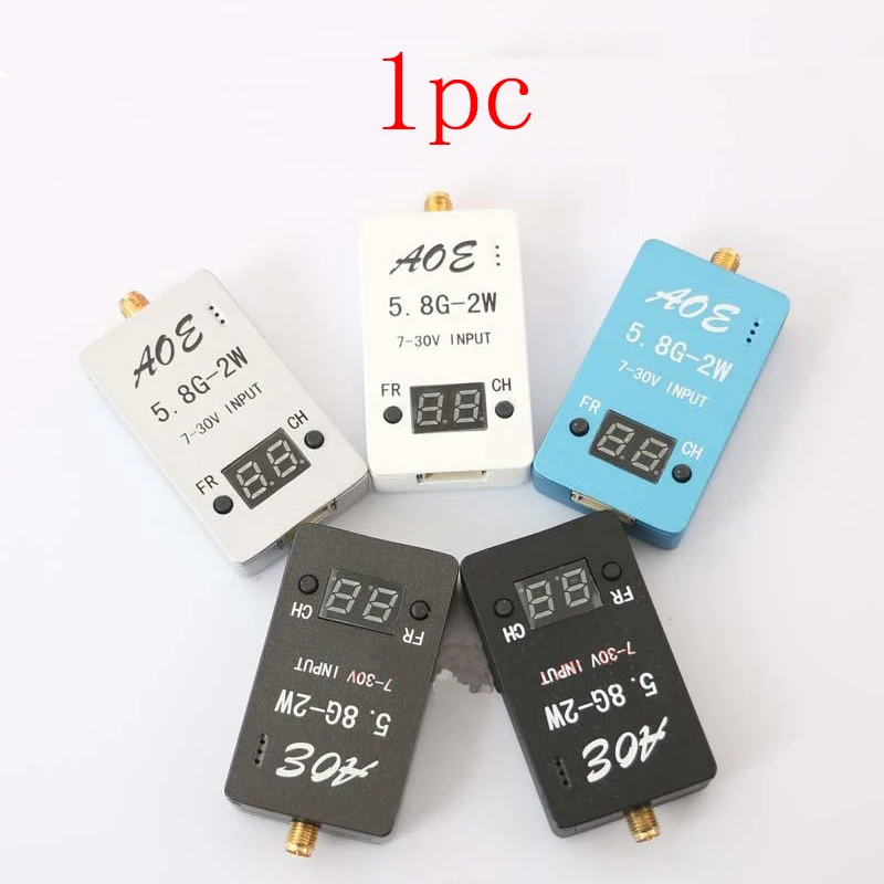 

1PC FPV Photography Transmitter 5.8G 2000mW 2W 5V 1A TS933 Real time Video Aerial Photography Aluminium Alloy Housing RC Part