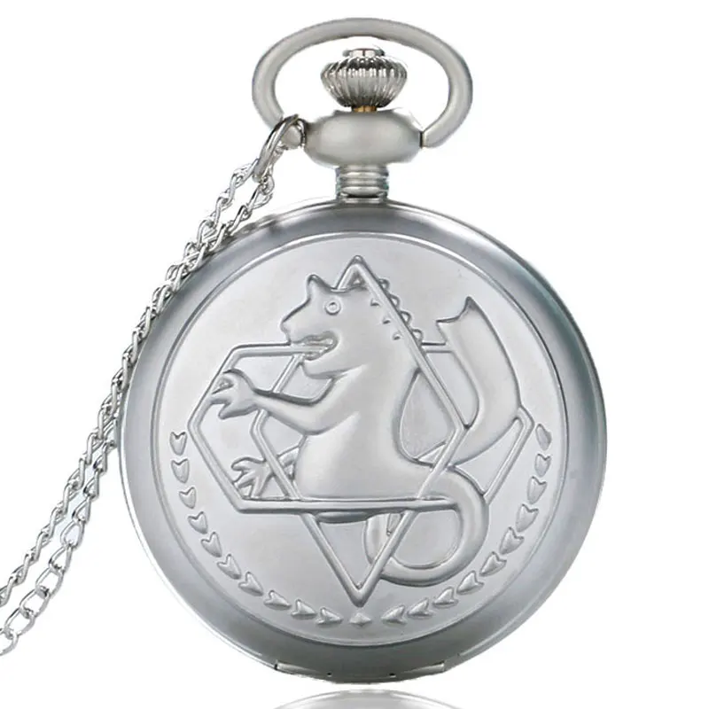 2020 серебряные/бронзовые часы Fullmetal Alchemist Pocket косплей Edward Elric Аниме Дизайн Мальчики