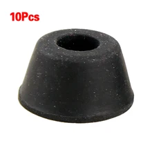 SZS Горячие 10 шт. 21 мм x 12 мм черные конические утопленные резиновые ножки Бамперы колодки