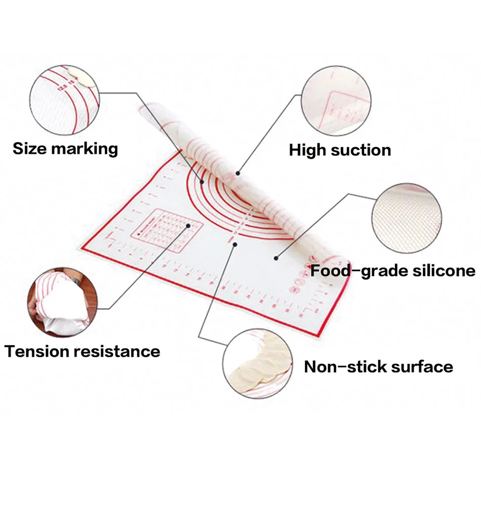 40*60 см раскатка теста антипригарный коврик для духовки силиконовый коврик Кондитерские инструменты для выпечки вкладыш коврик для замеса теста коврик для выпечки Пельменный лист