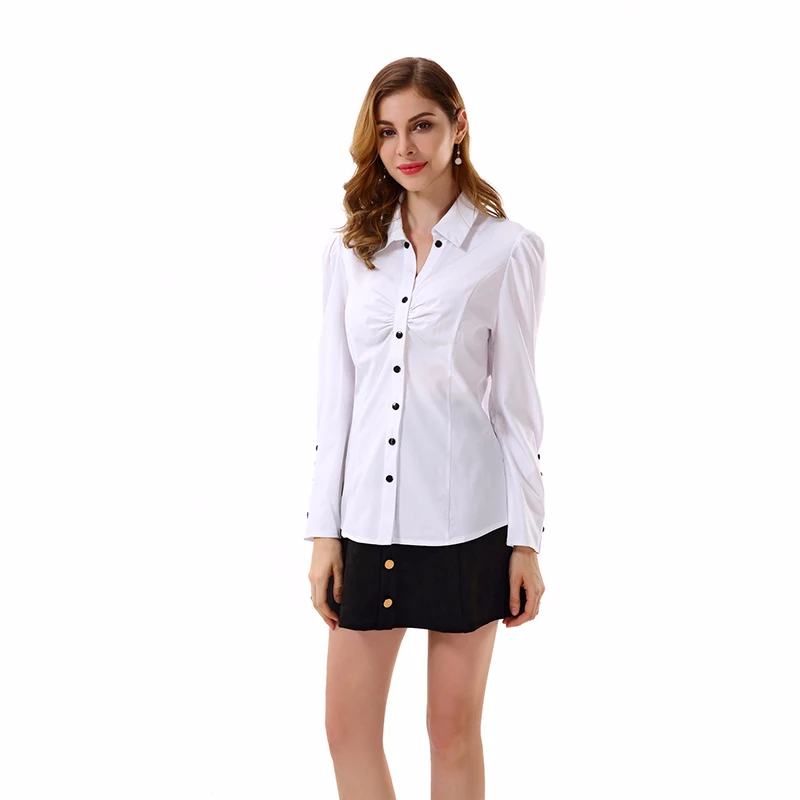 black button down collar shirt