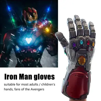 

Avengers 4 Endgame Iron Man Infinity Gauntlet Hulk Cosplay Arm Thanos Latex Gloves Arms Mask Marvel Superhero Weapon Party Props