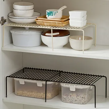 

Retractable iron kitchen rack cabinet dish kitchen kitchenware leachate storage Rack seasoning Shelf LM12281411