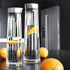 900-1800ML Thickened Glass Big water bottle with Stainless Steel Lid Carafe boiling wate Juice Glass Pitcher Bottle botellas 1