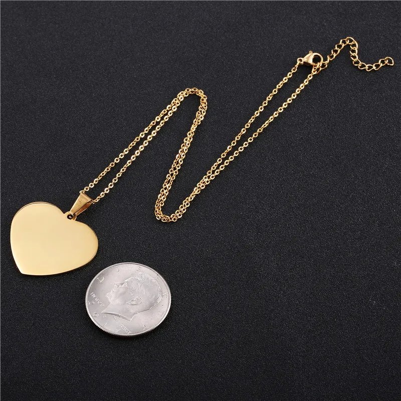 AMORUI To My Beautiful Daughter Heart Pendant Necklace Dad's Angel Wing Love Charm Choker Chain Necklaces for Baby Girls Jewelry