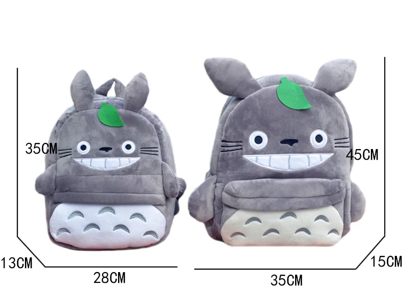 Totoro Children Backpack Plush Baby School Bag Teenagers Shoulder Bag Kid Hayao Miyazaki Toys Boy Girl Schoolbags Mochila BP0175 (13)
