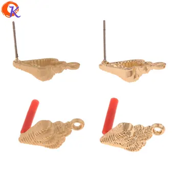 

Cordial Design 100Pcs 10*19MM Jewelry Accessories/Hand Made/Shell Shape/DIY Earrings Stud/Soft Pin/Jewelry Findings Component