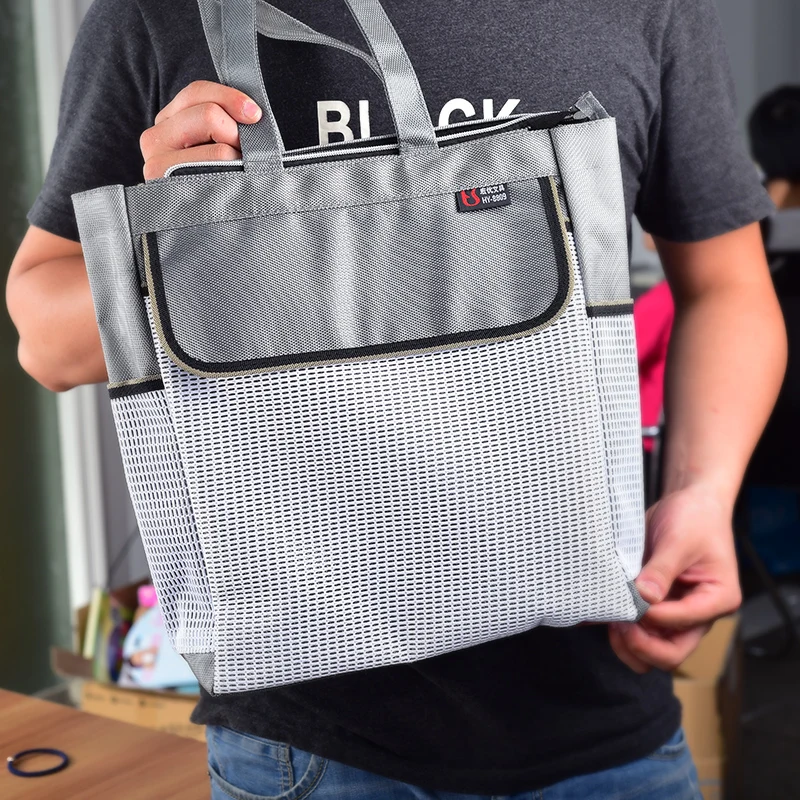 FKD выдолбленный, водонепроницаемый, утолщенная Корейская версия, портативный мешок данных, сумка на молнии, Холщовый бумажный мешок, двухслойная офисная сумка