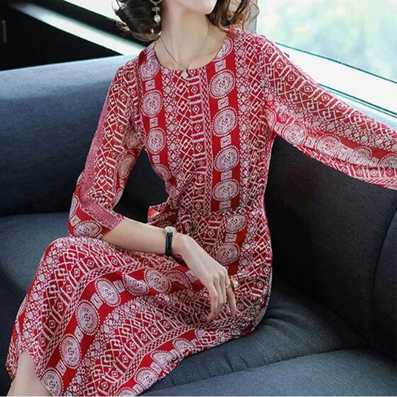 

Summer New Fashion women's dresses,bohemian dresses chiffon dress print dresses Free shipping HSR2266