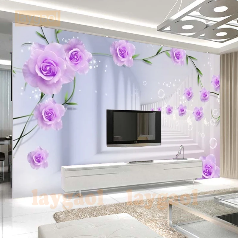 

wallpaper for walls 3 d Custom wallpaper 3d 3d rose flower retro retro modern minimalist TV wall papel de parede