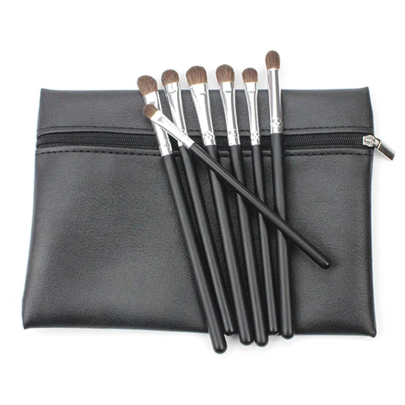 

7pcs/Lot Cosmetic Makeup Brush Set Highlighter Eyeshadow Powder Fundation Professional Face Brush Tool Plastic Handle Multicolor