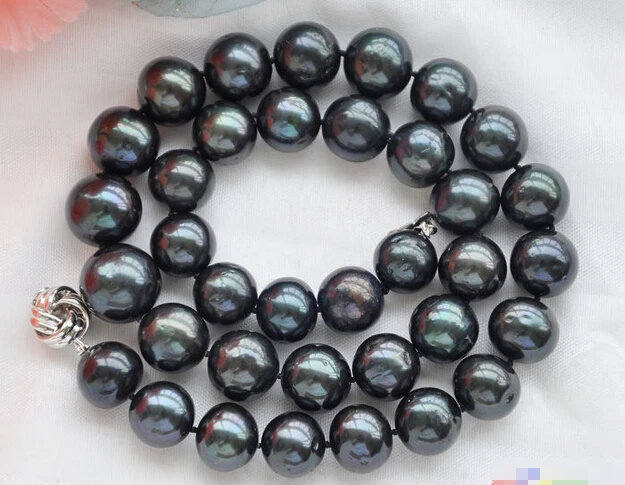 

HOT## Wholesale > P4389 Huge 18" 15mm ROUND BLACK Freshwater cultured PEARL NECKLACE