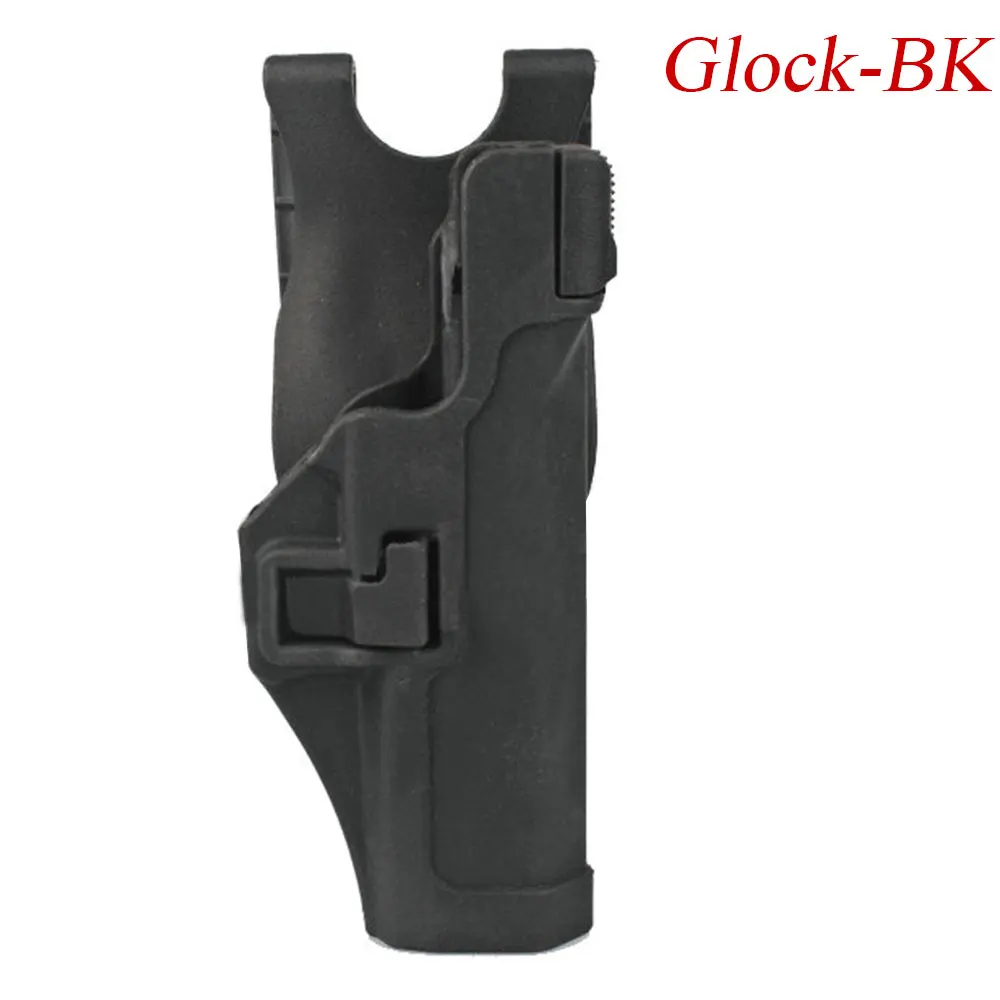 EMERSONGEAR SERPE Стиль Автоматическая блокировка обязанность кобура для Glock M92 1911 USP P226 пластиковые кобура пистолета чехол Охота Аксессуары - Цвет: Glock-BK