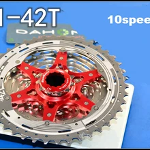 11-40 т 11-42 т 10 s горный велосипед выбеге 10 Скорость MTB Велосипедный Спорт кассета Велосипедный Спорт маховик велосипед Запчасти