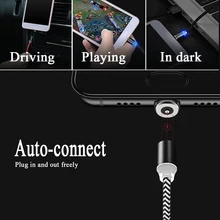100 шт. Магнитный usb-кабель для iPh type C, Магнитный зарядный кабель Micro USB Для huawei, кабель для мобильного телефона