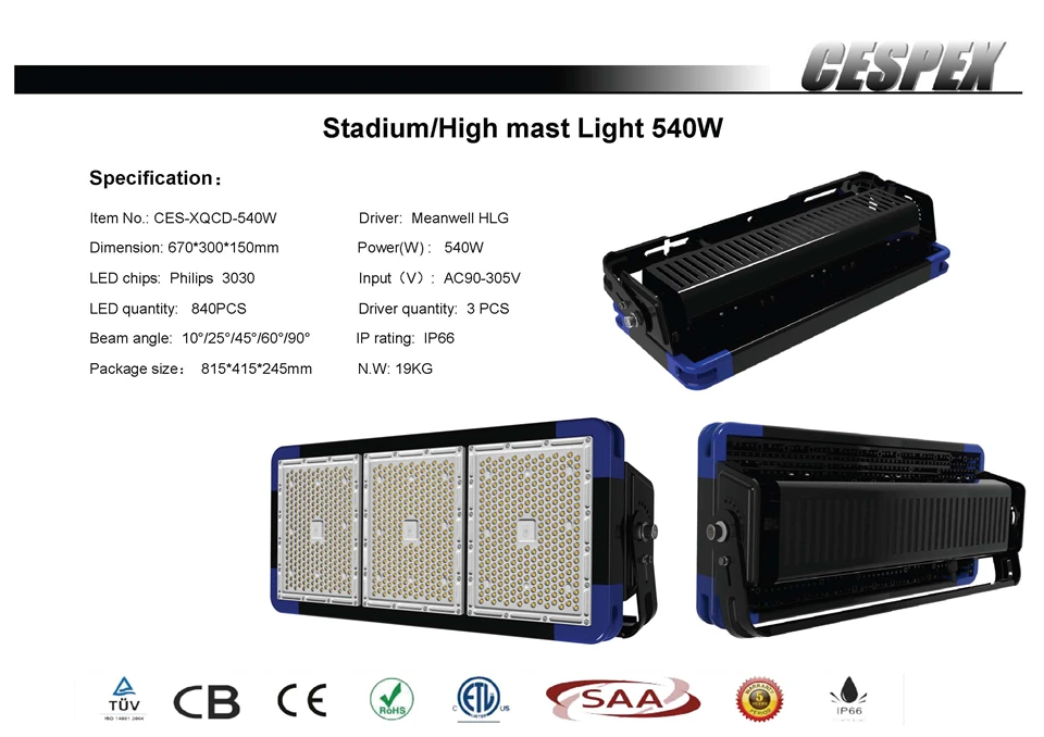 200W-1440W LED stadium light__3