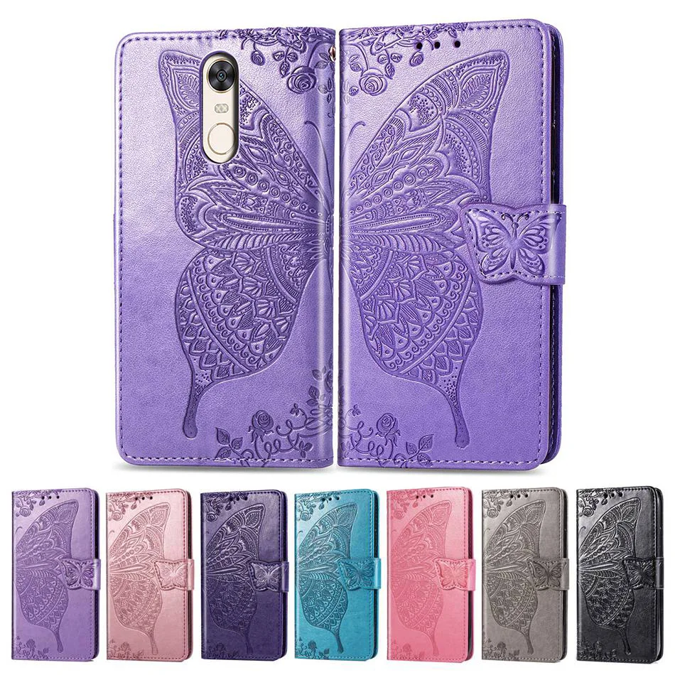 

Xiaomi Redmi 5 Plus Case Flip Wallet PU Leather Case For Xiaomi Redmi 5 Cover Butterfly Mmbossing Phone Cases For Redmi 5 Plus